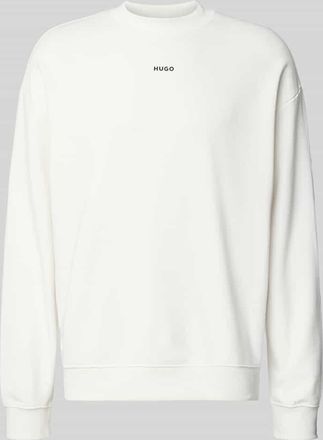 HUGO BOSS Regular Fit Sweatshirt aus reiner Baumwolle Modell DAPOCREW in Offwhite, Gr&ouml;&szlig;e XXL