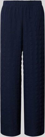 Vero Moda Loose Fit Stoffhose mit Strukturmuster Modell NOELLA in Marine, Gr&ouml;&szlig;e XL
