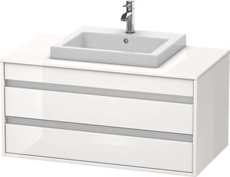 Duravit Ketho M&oacute;dulo Mural 6755, 2 Cajones, 1000mm, Para Lavabo - Duravit