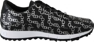 Jimmy Choo London Womens Monza Sneakers In Black/silver