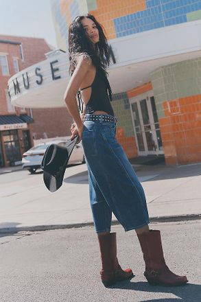 Jeffrey Campbell Waylon Square-Toe Western Boots