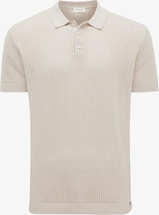 Gentiluomo Gebreide Structuur Polo | Beige