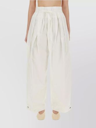 Jil Sander wide cotton gabardine trousers
