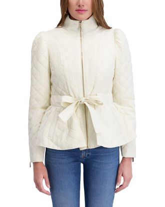 Kensie Quilted Peplum Jacket