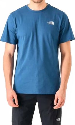 The North Face Short Sleeve Box Nse Celebration Tee In Estate Blue