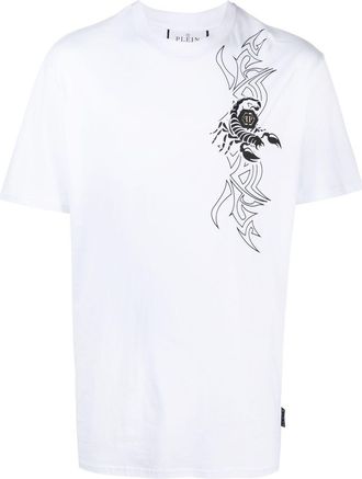 Philipp Plein SS Scorpion round-neck T-shirt - men - Cotton - XXXL - White