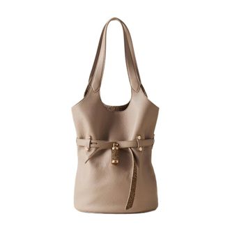 Borbonese Bucket Bags, female, Gray, Size: ONE SIZE Premiere Bucket Bag