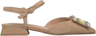 Alma En Pena Pointe Sandal - Dames - Ballerinas - Beige - 37 EU - Leer - Schoenen
