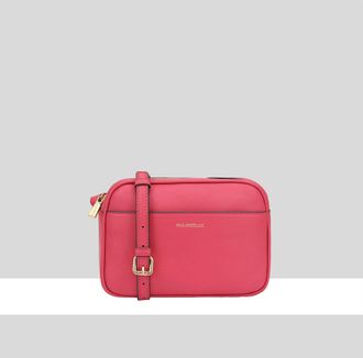 Paul Costelloe Womens Cooper Leather Cross Body Bag - Red - One Size