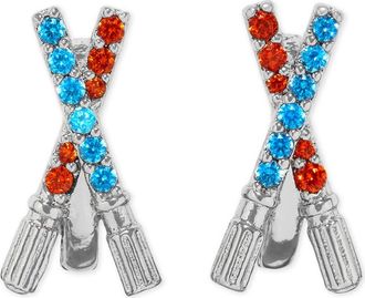 Girls Crew Star Wars Lightsaber Duel Cubic Zirconia Hoop Earrings in Silver at Nordstrom