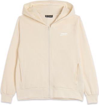 Freddy Felpa comfort fit con zip e cappuccio in french terry