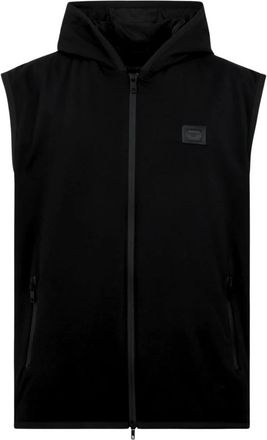 Dolce & Gabbana Hooded Gilet - Heren - Vesten met rits - Zwart - XL - Hoodies & sweatvesten