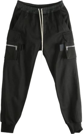 Rick Owens zip-pocket drawstring trousers - Nero