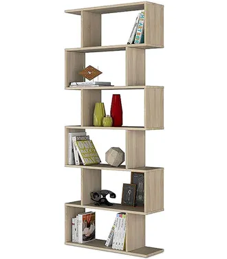 F.R.S. Frs - Estanteria Alta Canton En Roble Canadian 192 Cm(alto)80 Cm(ancho)25 Cm(fondo)