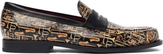 Scarosso Mocassini con stampa grafica - Nero