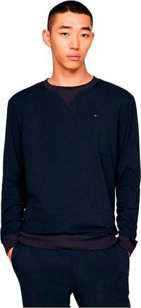 Tommy Hilfiger Mens Sweatshirt without Hood, Blue (Desert Sky), XL