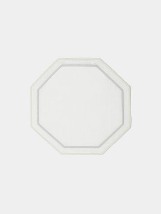 Los Encajeros Octo Embroidered Linen Coasters (Set of 6)
