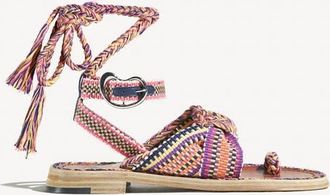 Amambaih Lorena Flat Sandals in Isle at Nordstrom, Size 40