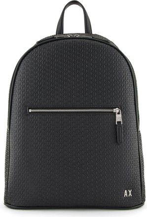 A|X Armani Exchange Zaino con logo goffrato all-over - Nero
