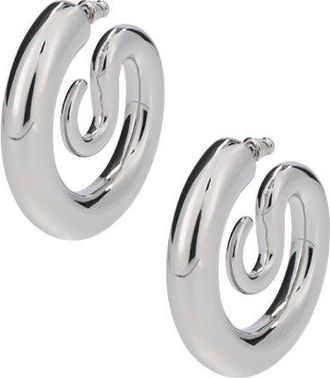 Panconesi Silver Serpent Spiral Earrings