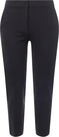 Max Mara Zwarte Rechte Pijpen Broek - Dames - Slim Fit Broeken - Zwart - 2XL - Broeken