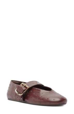 Arezzo Adeline Mary Jane Flat in Fresh Ruby at Nordstrom, Size 6.5
