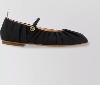 Thom Browne john pleated round toe ballerinas