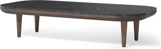 &tradition Fly Couchtisch SC5, 120 x 60 cm, Eiche ger&auml;uchert/ Marmor Nero Marquina