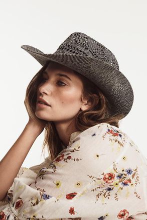Anthropologie Straw Rancher Hat