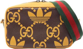 Gucci Pre-owned Gucci Adidas Small GG Calfskin Crossbody Ladies S6VRAK2RGB1WF39S