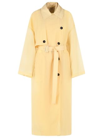 Sportmax Gabardina Sportmax De Dos Piezas Fata De Tejido T&eacute;cnico Vainilla