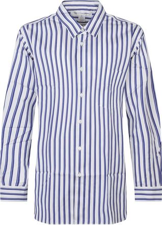 Comme Des Gar&ccedil;ons Light Blue Regular Stripes Shirt