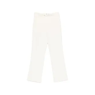 Elisabetta Franchi Cropped Logo-plaque Trousers