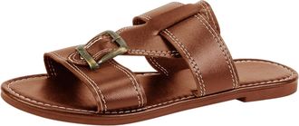 Generic High Shoes Womens Wedding Ladies Slippers with Square Buckle Flat Round Breathable Lightweight Outdoor Beach Holiday Comfortable Casual Shoes D Shoes 