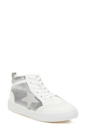 London Rag Sonic Star High Top Sneaker in Silver at Nordstrom Rack, Size 10
