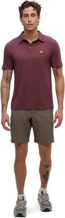 tentree Astir Polo in Rosewood Fleck at Nordstrom, Size Xx-Large