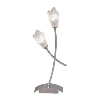 Netlighting Pietra Table Lamp 2 Light G9 Polished Chrome in Silver