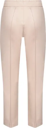Blanca Vita Womens Cream Stretch Jersey Trumpet Trousers Viscose