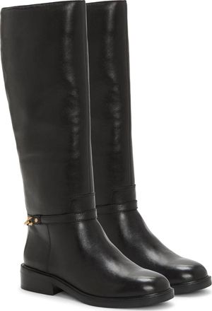 Vince Camuto Womens Vince Camuto Adria Boots Black Leather Wide Calf Knee High HAWK1592