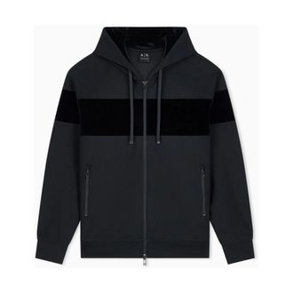 A|X Armani Exchange Zip-Through Hoodie - Heren - Sweatshirts & Hoodies - Zwart - Maat: S Zijde