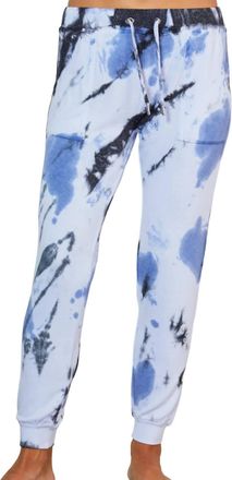 French Kyss Marble Wash Jogger Pants In Peri