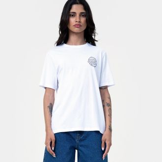 Santa Cruz T-Shirt SANTA CRUZ OFFSHORE DOT T-SHIRT, Damen, Gr. XL (14), weiss (wei&szlig;), Obermaterial: 100% Baumwolle, Shirts T-Shirt