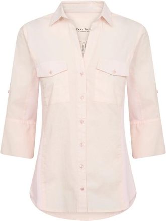 Part Two Cortniapw Blouse - Dames - Overhemden - Roze - S - Katoen - Overhemden
