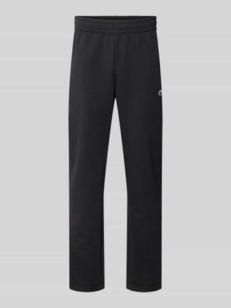 Lacoste Sport Tapered Sweatpants mit Baumwoll-Anteil in Black, Gr&ouml;&szlig;e XXL