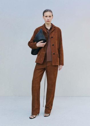 Mango Borsa pelle intrecciata nero - Donna - Taglia unica - MANGO