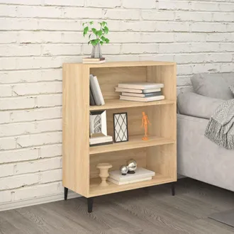 vidaXL Vidaxl - Aparador De Madera Contrachapada Roble Sonoma 69,5x32,5x90 Cm