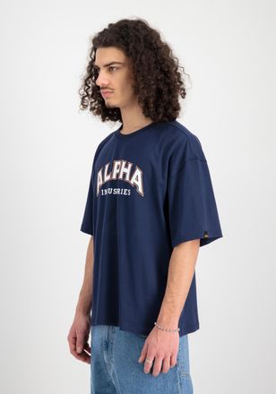 Alpha Industries T-Shirt ALPHA INDUSTRIES College T-Shirt, Herren, Gr. XL, blau (ultra navy), Obermaterial: 100% Baumwolle, Shirts T-Shirt