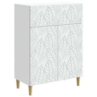 vidaXL Aparador Blanco 66 X 34,5 X 90 Cm Madera De Ingenier&iacute;a Vidaxl