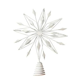 OEM Adorno Para La Punta Del &Aacute;rbol De Navidad Con Forma De Girasol Blanco