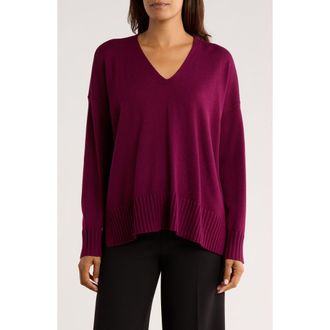 Eileen Fisher V-Neck Wool Sweater in Rumby at Nordstrom Rack, Size Small